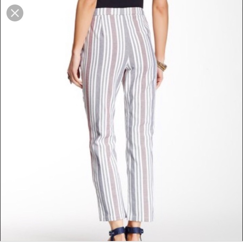 Free People mod stripe cropped pants